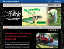 Tablet Screenshot of piranhahose.com